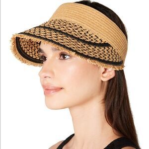 INC International Concepts Straw Look Visor OS